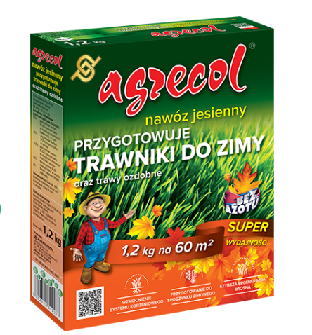 Осіннє добриво для газону 0-8-30 Agrecol 1.2 кг 1244914 фото